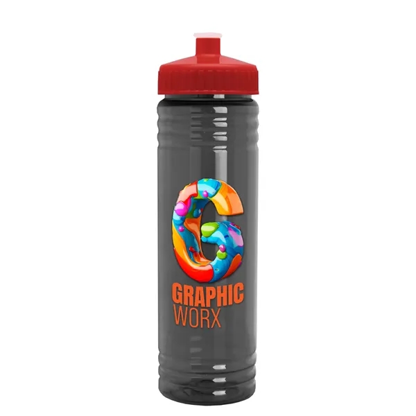 24 oz. Slim Fit UpCycle rPET Bottle with Push-Pull Lid. Molded... from ASI 40480 Koozie Group