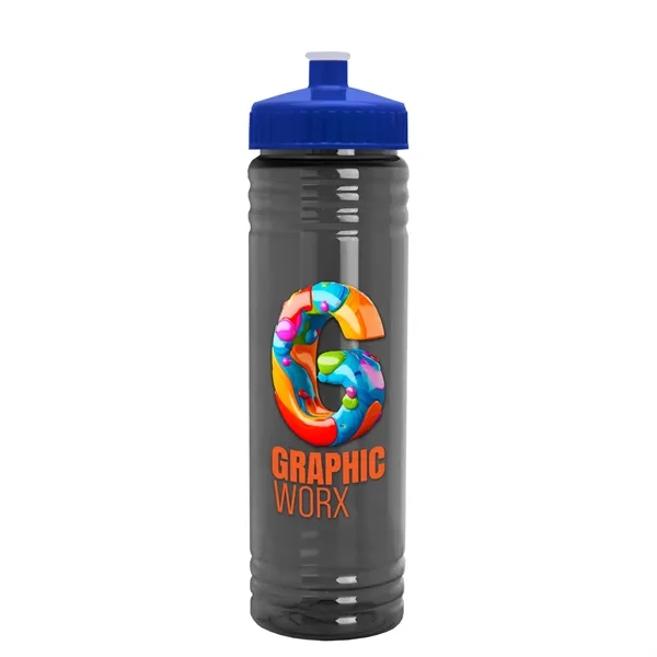 24 oz. Slim Fit UpCycle rPET Bottle with Push-Pull Lid. Molded... from ASI 40480 Koozie Group