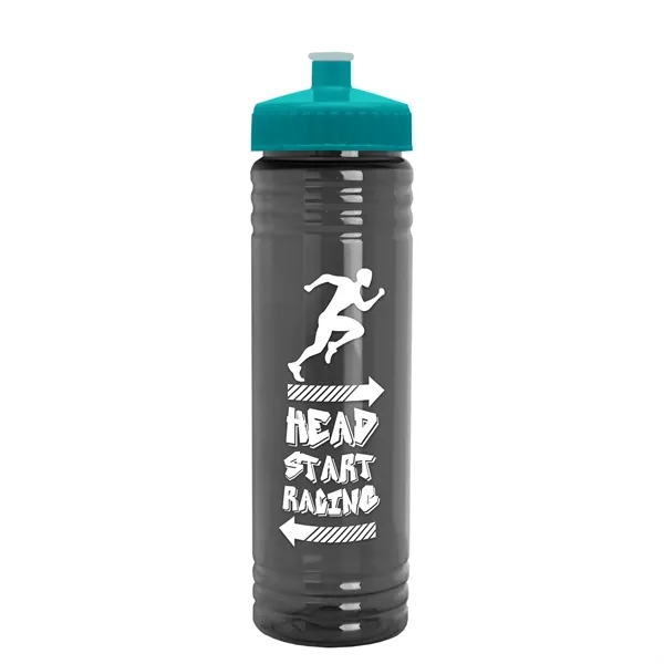 24 oz. Slim Fit UpCycle rPET Bottle with Push-Pull Lid. Molded... from ASI 40480 Koozie Group