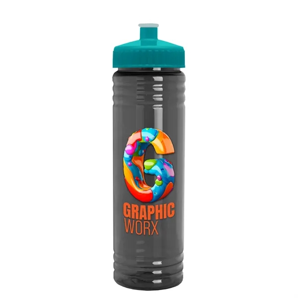 24 oz. Slim Fit UpCycle rPET Bottle with Push-Pull Lid. Molded... from ASI 40480 Koozie Group