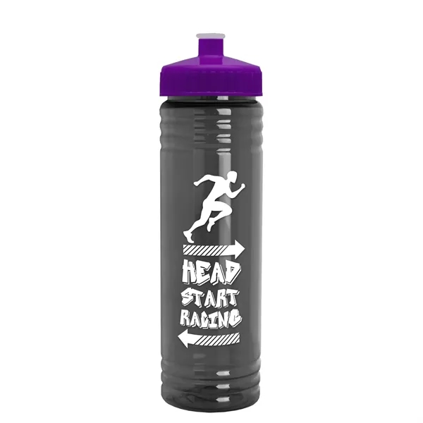 24 oz. Slim Fit UpCycle rPET Bottle with Push-Pull Lid. Molded... from ASI 40480 Koozie Group