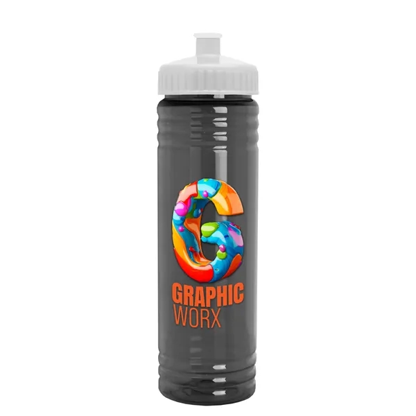 24 oz. Slim Fit UpCycle rPET Bottle with Push-Pull Lid. Molded... from ASI 40480 Koozie Group