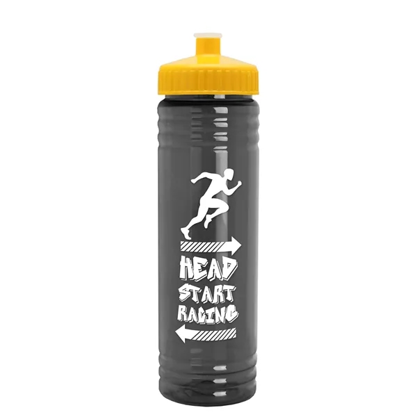 24 oz. Slim Fit UpCycle rPET Bottle with Push-Pull Lid. Molded... from ASI 40480 Koozie Group