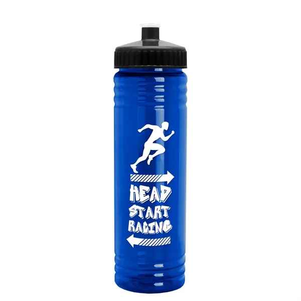 24 oz. Slim Fit UpCycle rPET Bottle with Push-Pull Lid. Molded... from ASI 40480 Koozie Group
