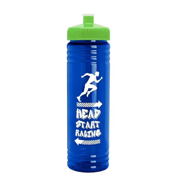 24 oz. Slim Fit UpCycle rPET Bottle with Push-Pull Lid. Molded... from ASI 40480 Koozie Group