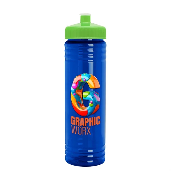 24 oz. Slim Fit UpCycle rPET Bottle with Push-Pull Lid. Molded... from ASI 40480 Koozie Group