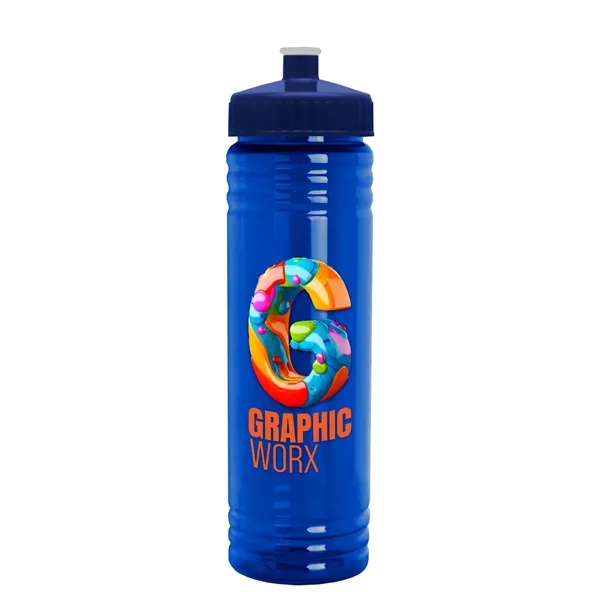 24 oz. Slim Fit UpCycle rPET Bottle with Push-Pull Lid. Molded... from ASI 40480 Koozie Group