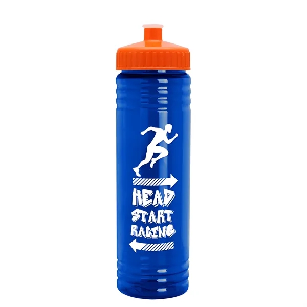 24 oz. Slim Fit UpCycle rPET Bottle with Push-Pull Lid. Molded... from ASI 40480 Koozie Group