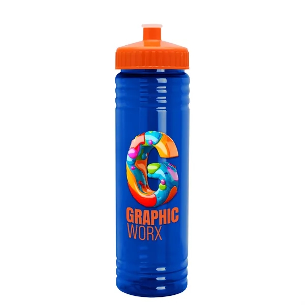 24 oz. Slim Fit UpCycle rPET Bottle with Push-Pull Lid. Molded... from ASI 40480 Koozie Group