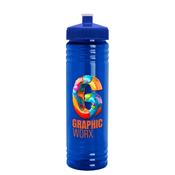 24 oz. Slim Fit UpCycle rPET Bottle with Push-Pull Lid. Molded... from ASI 40480 Koozie Group