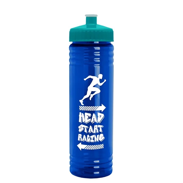 24 oz. Slim Fit UpCycle rPET Bottle with Push-Pull Lid. Molded... from ASI 40480 Koozie Group