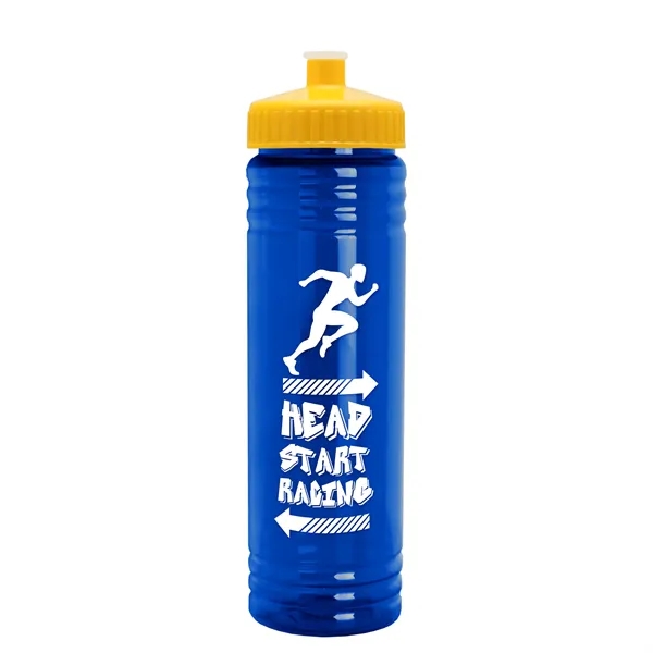 24 oz. Slim Fit UpCycle rPET Bottle with Push-Pull Lid. Molded... from ASI 40480 Koozie Group