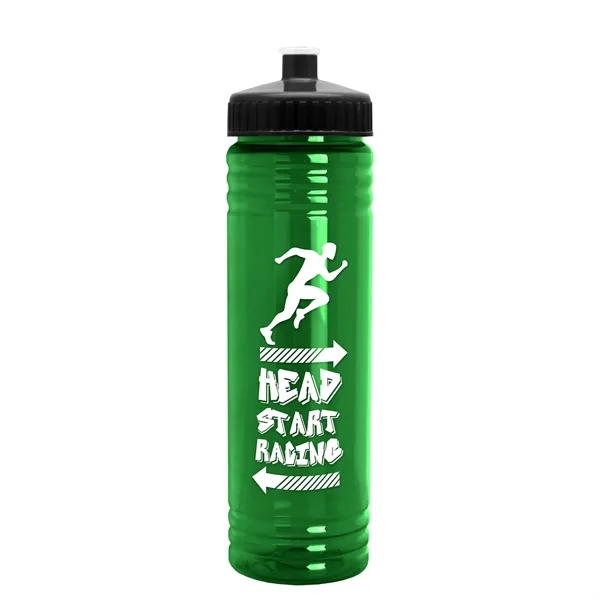 24 oz. Slim Fit UpCycle rPET Bottle with Push-Pull Lid. Molded... from ASI 40480 Koozie Group