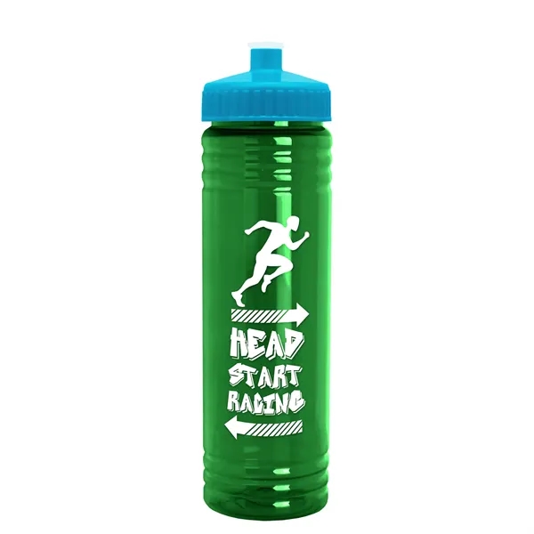 24 oz. Slim Fit UpCycle rPET Bottle with Push-Pull Lid. Molded... from ASI 40480 Koozie Group