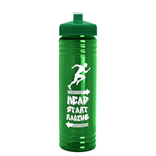 24 oz. Slim Fit UpCycle rPET Bottle with Push-Pull Lid. Molded... from ASI 40480 Koozie Group