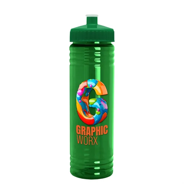 24 oz. Slim Fit UpCycle rPET Bottle with Push-Pull Lid. Molded... from ASI 40480 Koozie Group