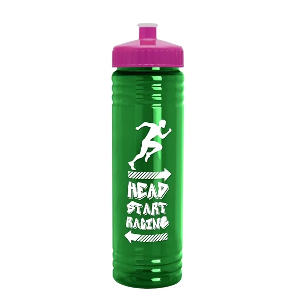 24 oz. Slim Fit UpCycle rPET Bottle with Push-Pull Lid. Molded... from ASI 40480 Koozie Group