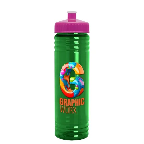 24 oz. Slim Fit UpCycle rPET Bottle with Push-Pull Lid. Molded... from ASI 40480 Koozie Group