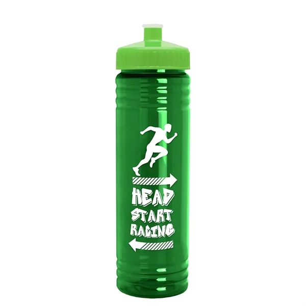 24 oz. Slim Fit UpCycle rPET Bottle with Push-Pull Lid. Molded... from ASI 40480 Koozie Group