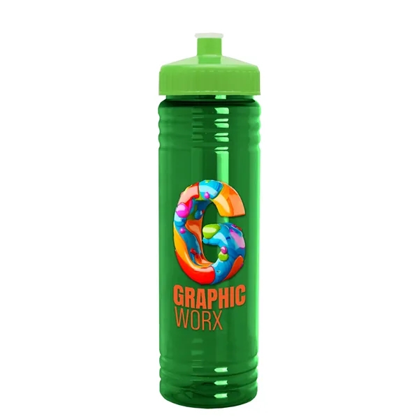 24 oz. Slim Fit UpCycle rPET Bottle with Push-Pull Lid. Molded... from ASI 40480 Koozie Group
