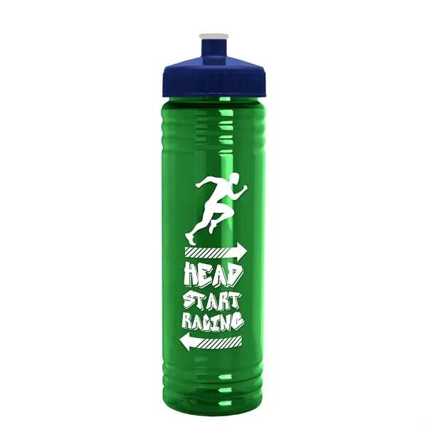 24 oz. Slim Fit UpCycle rPET Bottle with Push-Pull Lid. Molded... from ASI 40480 Koozie Group