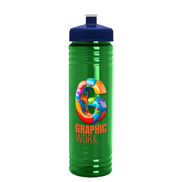 24 oz. Slim Fit UpCycle rPET Bottle with Push-Pull Lid. Molded... from ASI 40480 Koozie Group