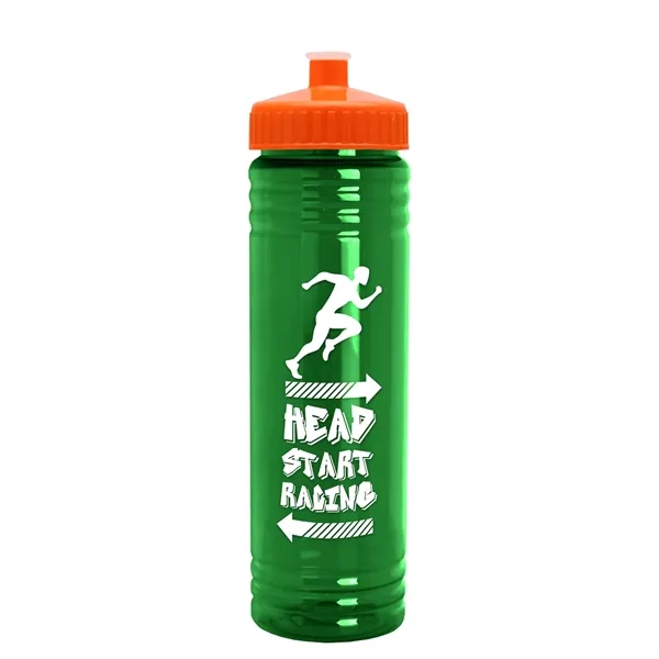 24 oz. Slim Fit UpCycle rPET Bottle with Push-Pull Lid. Molded... from ASI 40480 Koozie Group