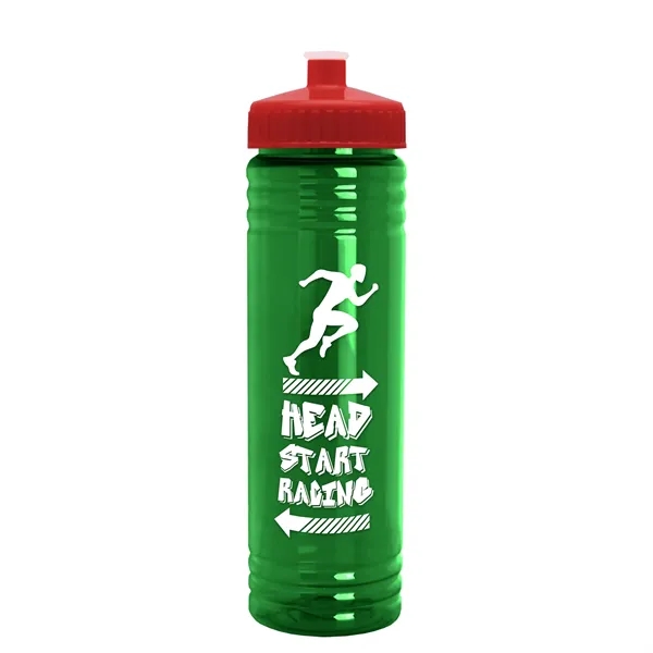 24 oz. Slim Fit UpCycle rPET Bottle with Push-Pull Lid. Molded... from ASI 40480 Koozie Group