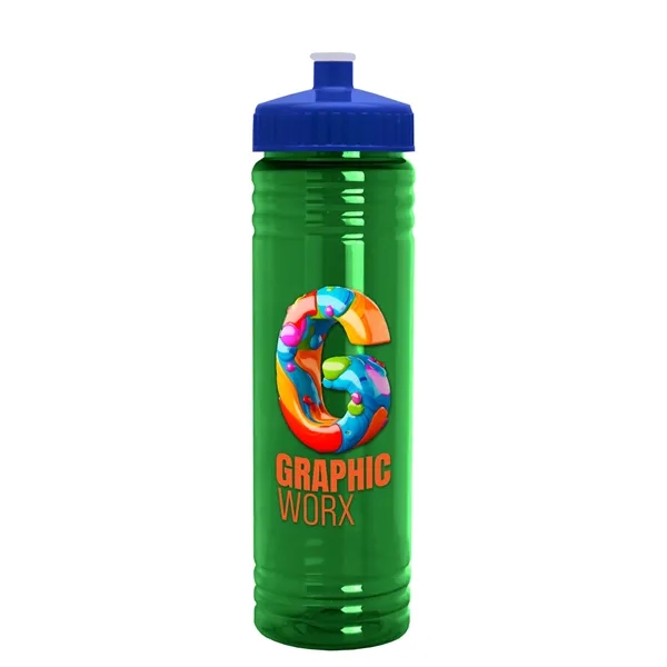 24 oz. Slim Fit UpCycle rPET Bottle with Push-Pull Lid. Molded... from ASI 40480 Koozie Group