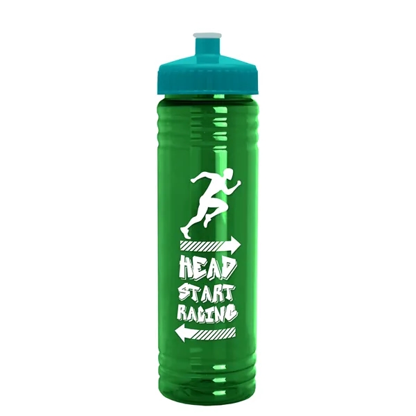 24 oz. Slim Fit UpCycle rPET Bottle with Push-Pull Lid. Molded... from ASI 40480 Koozie Group