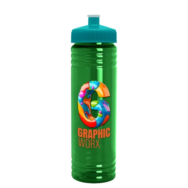 24 oz. Slim Fit UpCycle rPET Bottle with Push-Pull Lid. Molded... from ASI 40480 Koozie Group