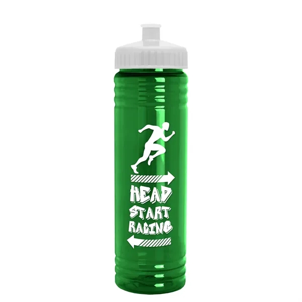 24 oz. Slim Fit UpCycle rPET Bottle with Push-Pull Lid. Molded... from ASI 40480 Koozie Group
