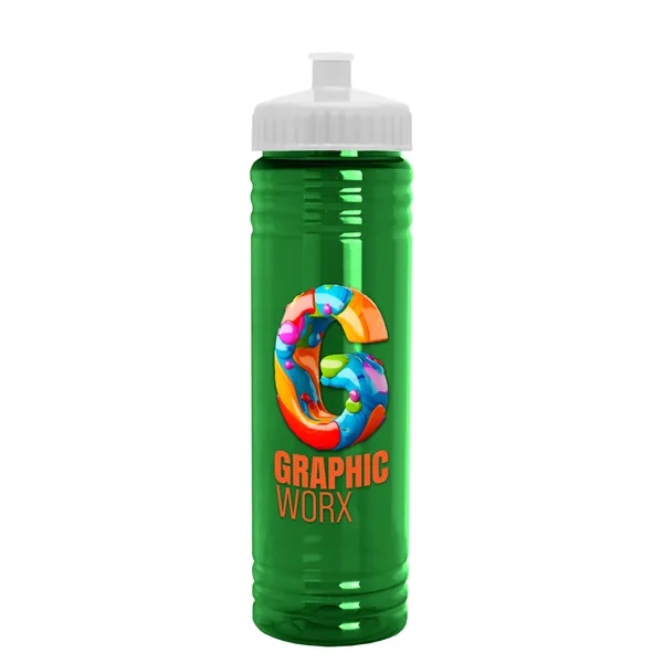 24 oz. Slim Fit UpCycle rPET Bottle with Push-Pull Lid. Molded... from ASI 40480 Koozie Group