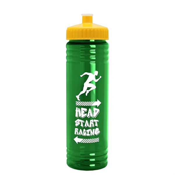 24 oz. Slim Fit UpCycle rPET Bottle with Push-Pull Lid. Molded... from ASI 40480 Koozie Group