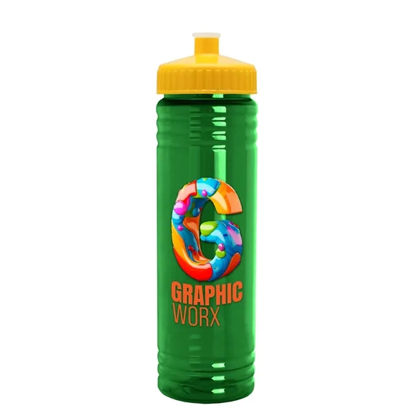 24 oz. Slim Fit UpCycle rPET Bottle with Push-Pull Lid. Molded... from ASI 40480 Koozie Group