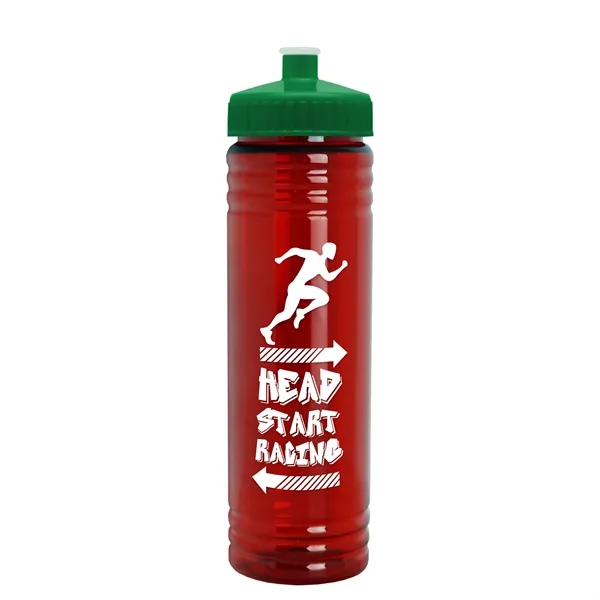 24 oz. Slim Fit UpCycle rPET Bottle with Push-Pull Lid. Molded... from ASI 40480 Koozie Group