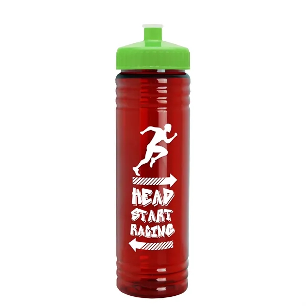 24 oz. Slim Fit UpCycle rPET Bottle with Push-Pull Lid. Molded... from ASI 40480 Koozie Group