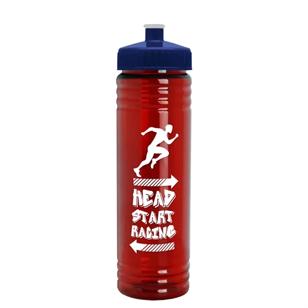 24 oz. Slim Fit UpCycle rPET Bottle with Push-Pull Lid. Molded... from ASI 40480 Koozie Group