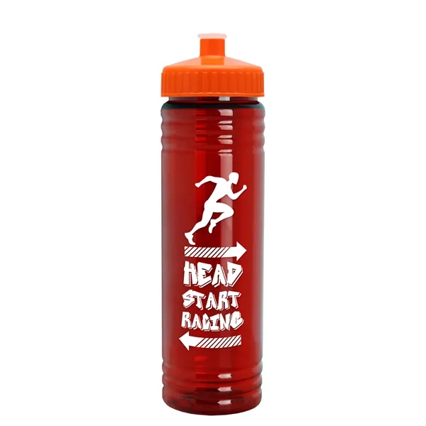 24 oz. Slim Fit UpCycle rPET Bottle with Push-Pull Lid. Molded... from ASI 40480 Koozie Group