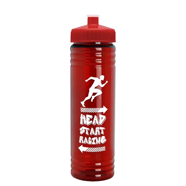 24 oz. Slim Fit UpCycle rPET Bottle with Push-Pull Lid. Molded... from ASI 40480 Koozie Group
