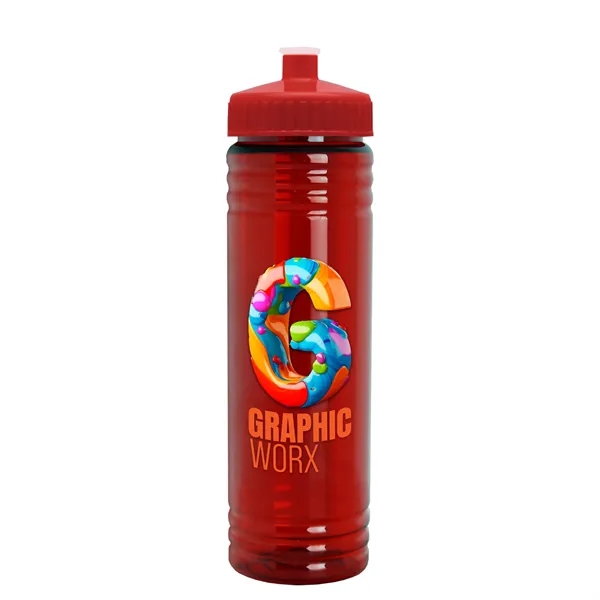 24 oz. Slim Fit UpCycle rPET Bottle with Push-Pull Lid. Molded... from ASI 40480 Koozie Group