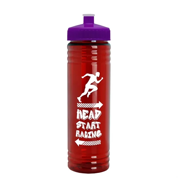 24 oz. Slim Fit UpCycle rPET Bottle with Push-Pull Lid. Molded... from ASI 40480 Koozie Group