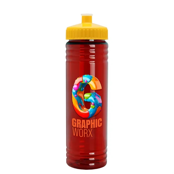 24 oz. Slim Fit UpCycle rPET Bottle with Push-Pull Lid. Molded... from ASI 40480 Koozie Group