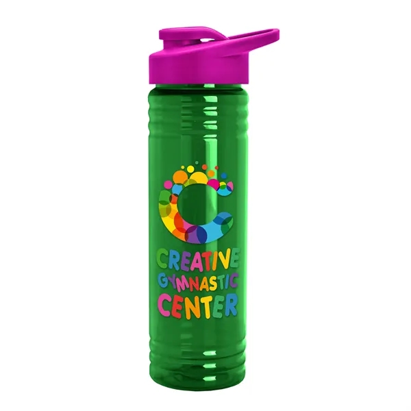 24 oz. Slim Fit UpCycle rPET Bottle with Drink-thru lid. Molded... from ASI 40480 Koozie Group