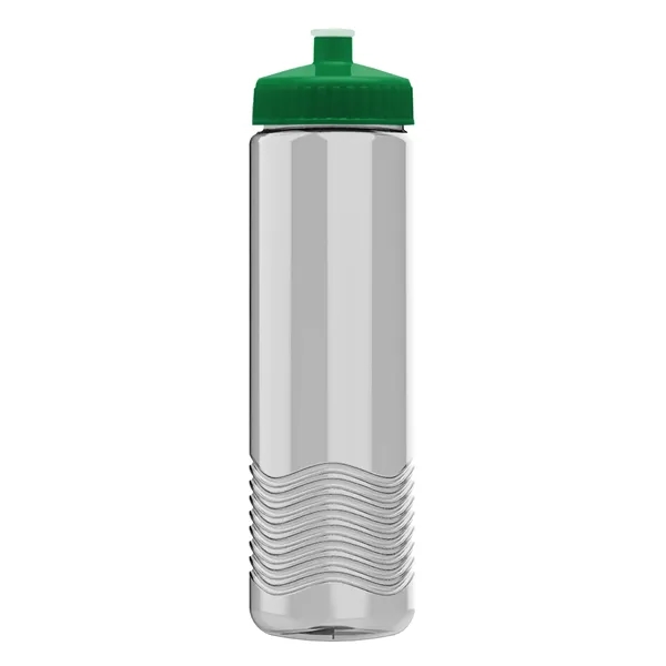 New Slim Cylinder Design 24 oz. Transparent Water Bottles with Push-Pull... from ASI 40480 Koozie Group