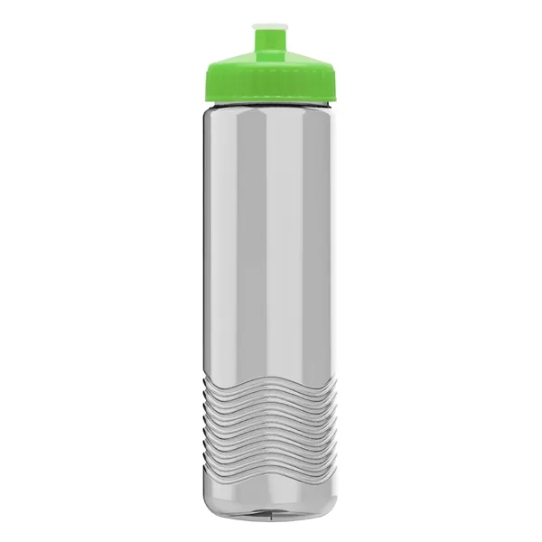New Slim Cylinder Design 24 oz. Transparent Water Bottles with Push-Pull... from ASI 40480 Koozie Group