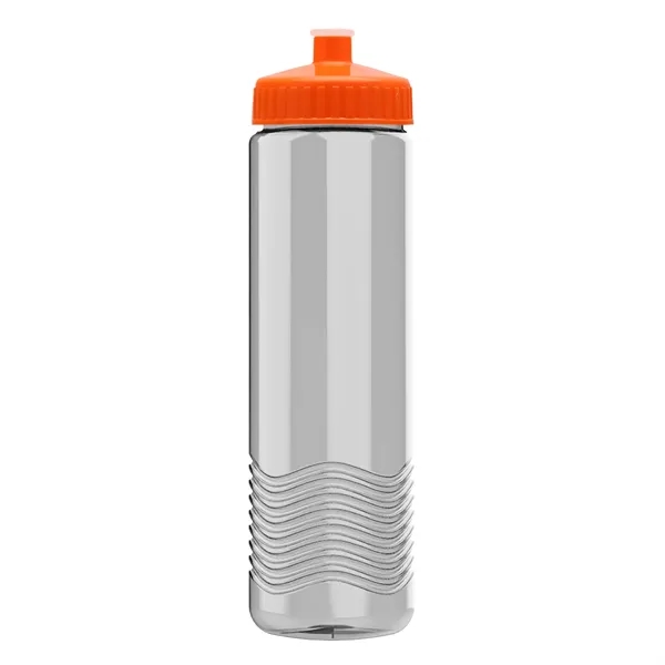 New Slim Cylinder Design 24 oz. Transparent Water Bottles with Push-Pull... from ASI 40480 Koozie Group