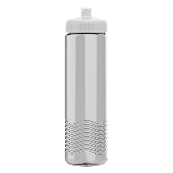 New Slim Cylinder Design 24 oz. Transparent Water Bottles with Push-Pull... from ASI 40480 Koozie Group