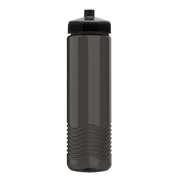 New Slim Cylinder Design 24 oz. Transparent Water Bottles with Push-Pull... from ASI 40480 Koozie Group