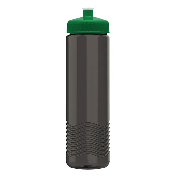 New Slim Cylinder Design 24 oz. Transparent Water Bottles with Push-Pull... from ASI 40480 Koozie Group